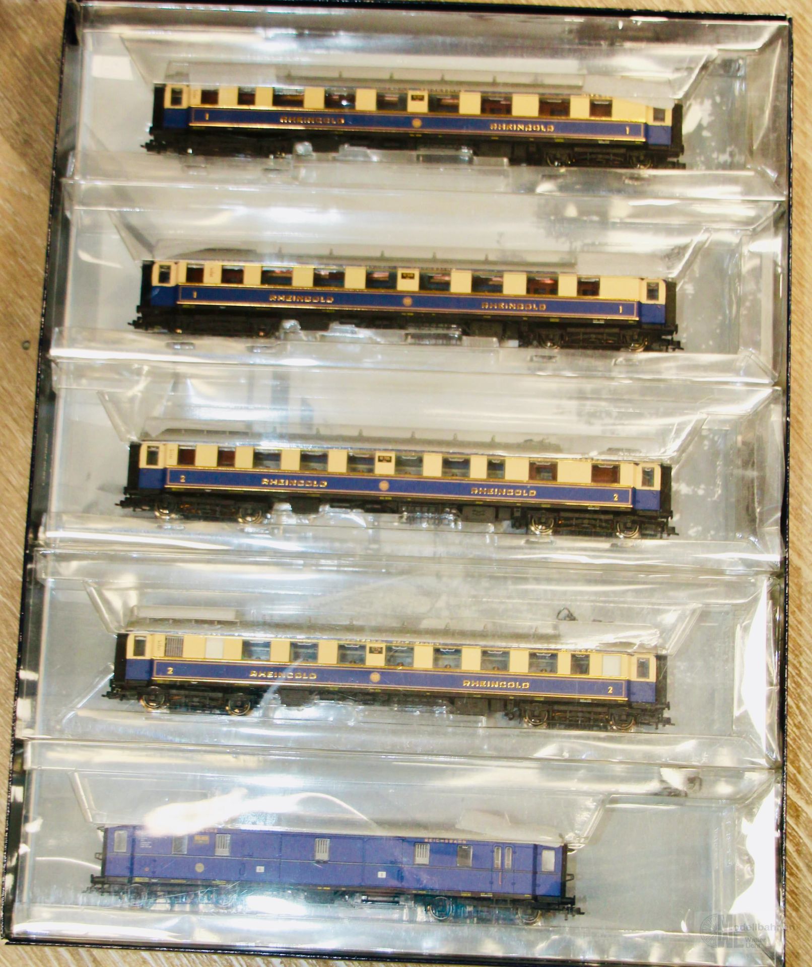 Liliput 382003 - Liliput - Personenwagen Set Rheingoldgarnitur DRG Ep.II 5.zlg. H0/GL